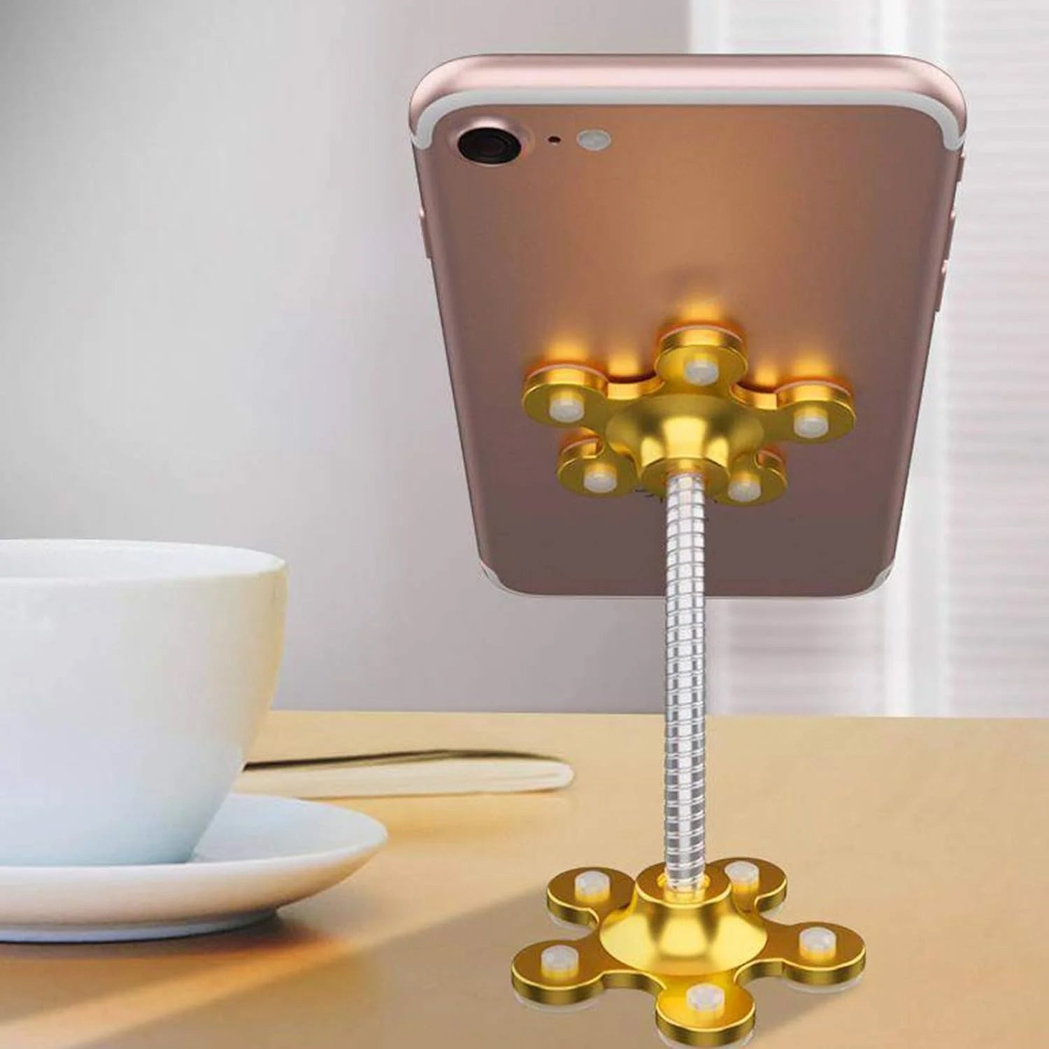 Phone Holder Car & Mount Sucker Stand vip stand (Multicolored With Box)) Phone Holder Car & Mount Sucker Stand vip stand (Multicolored With Box))